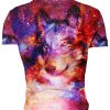 Playera Caballero Manga Corta Lobo Cósmico A0008 - Imagen 2