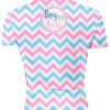 Playera Caballero Manga Corta Revelación Baby Ositos Globos Zig Zag A0014 - Imagen 2