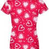 Playera Dama Manga Corta San Valentín Corazones Amor Abrazo Besos Be Mine A0034 - Imagen 2