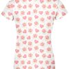 Playera Dama Manga Corta San Valentín Corazones y Huellitas A0037 - Imagen 2