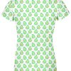 Playera Dama Manga Corta Aguacates Pequeños A0038 - Imagen 2
