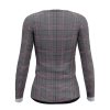 Playera Dama Manga Larga Traje Elegante Cuadros Grises - Imagen 2