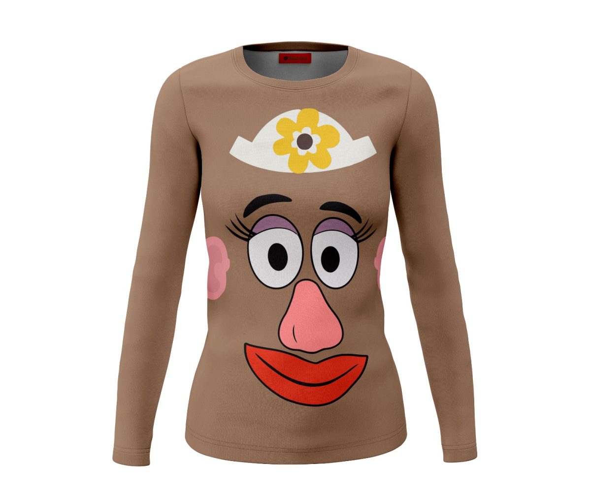 Playera Dama Manga Larga Señora Cara de Papa 433