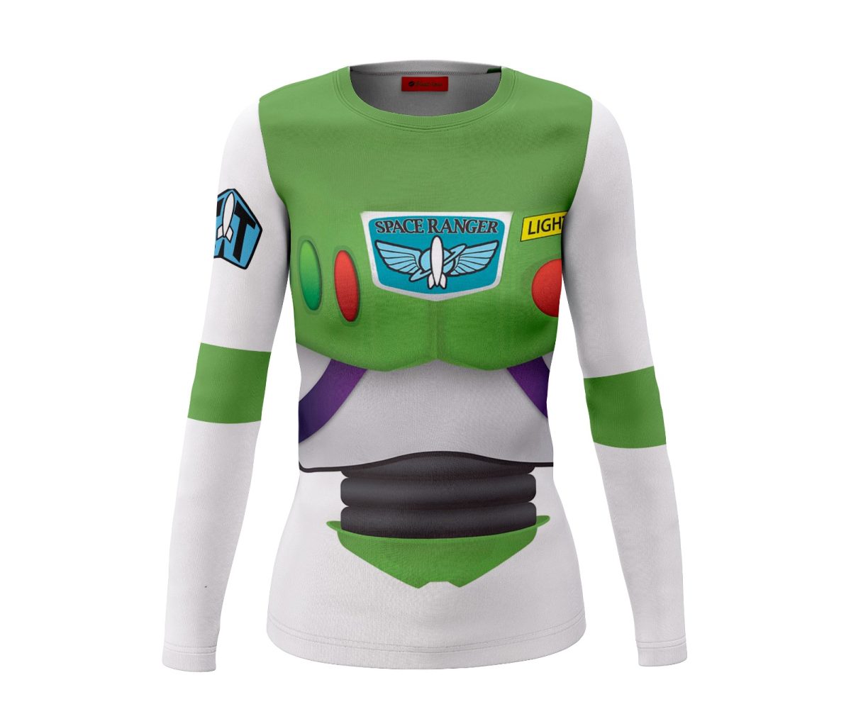 Playera Dama Manga Larga Buzz Ligthyear Traje