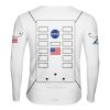 Playera Caballero Manga Larga N A S A Traje Astronauta - Imagen 2