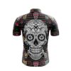 Jersey Ciclismo Manga Corta Maillot Mtb Calavera Bordado Rosa C0005 - Imagen 2