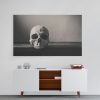 Cuadro Calavera Blanco y Negro Scene - Imagen 3