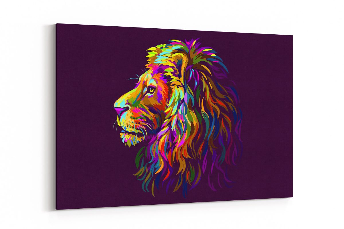 Cuadro León Perfil Scene