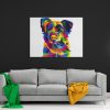 Cuadro Perro Colores Scene - Imagen 2