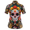 Jersey Ciclismo Manga Corta Maillot Mtb Calavera Girasoles Corazones C0006 - Imagen 2
