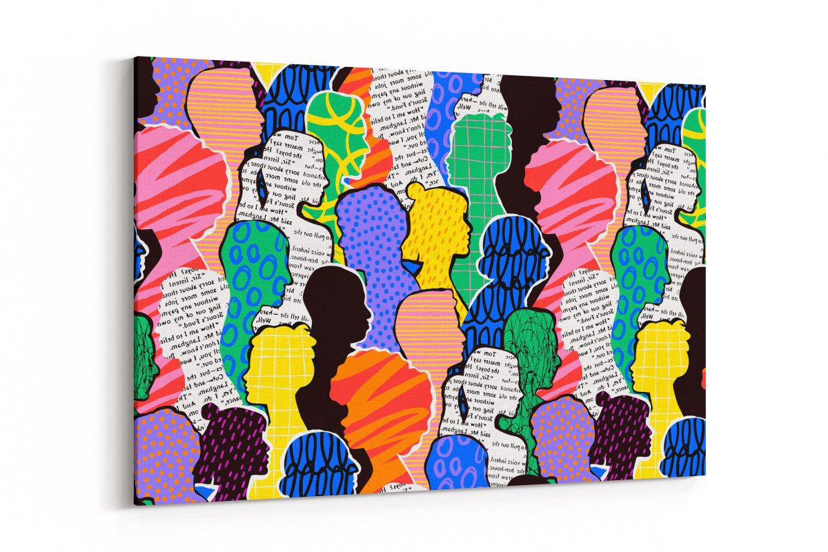 Cuadro Personas Colores Scene