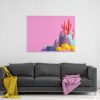 Cuadro Cactus Rosa Scene - Imagen 2