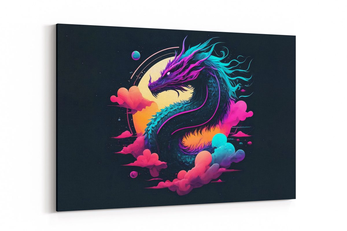 Cuadro Dragón Azul Scene