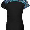 Playera Dama Manga Corta Flores Tradicional - Imagen 2