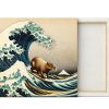 Cuadro Canvas Capibara Surfeando Scene - Imagen 2