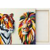 Cuadro Canvas León y Tigre Scene - Imagen 3