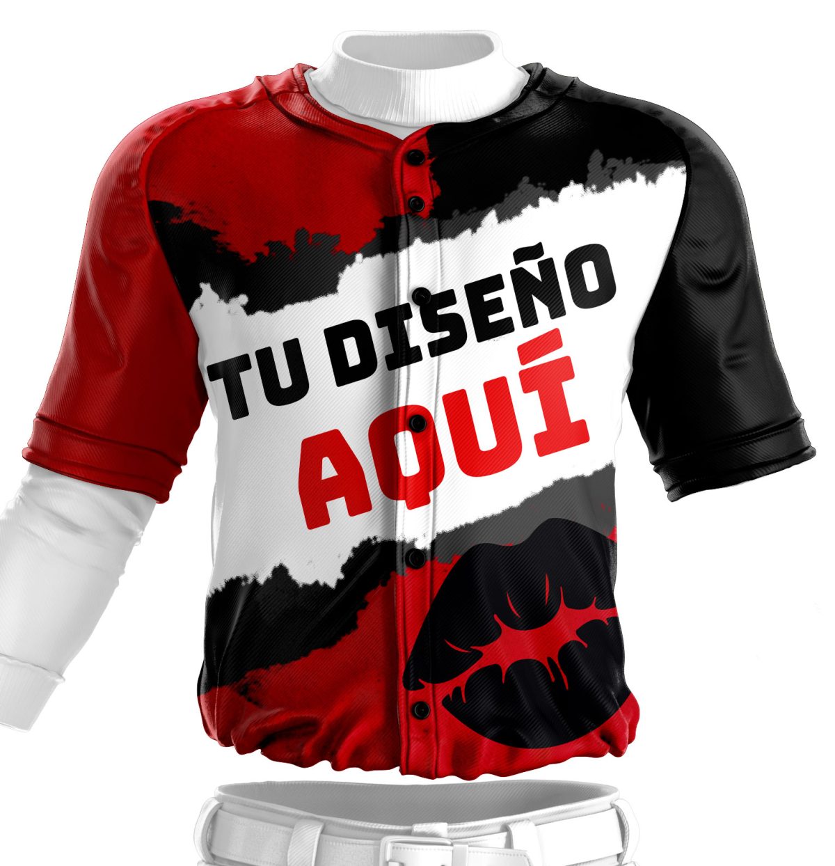 Camisola Beisbol Sublimada Full Print Personalizada Manga Corta