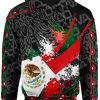 Sudadera Full Print Viva México Bandera Manchas A0064 - Imagen 2