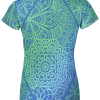 Playera Dama Manga Corta Mándala Verde - Imagen 2