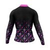 Jersey Ciclismo Manga Larga Maillot Mtb Calaveritas Rosa Lila C0050 - Imagen 2