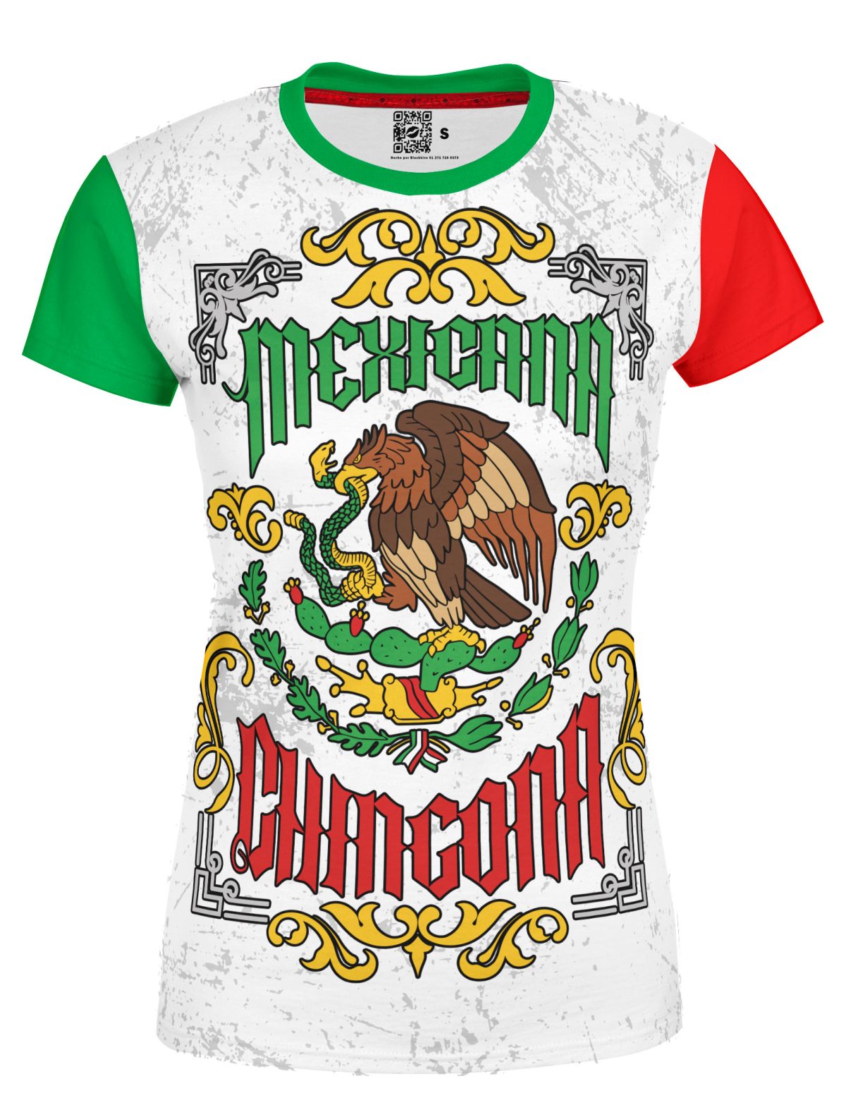 Playera Dama Manga Corta Mexicana Chingona L0051