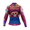 Jersey Ciclismo Manga Larga Maillot Mtb Catrina con Trenzas Día de Muertos Altar A0067 - Imagen 3
