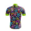 Jersey Ciclismo Manga Corta Maillot Mtb Catrines Calaveritas Neón A0069 - Imagen 2