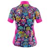 Jersey Ciclismo Manga Corta Maillot Mtb Catrines Calaveritas Neón A0069 - Imagen 4