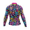 Jersey Ciclismo Manga Larga Maillot Mtb Catrines Calaveritas Neón A0069 - Imagen 4