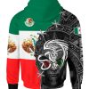 Sudadera Full Print México Azteca Bandera C0056 - Imagen 2