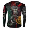 Playera Caballero Manga Larga México Estatua Cadenas C0047 - Imagen 2