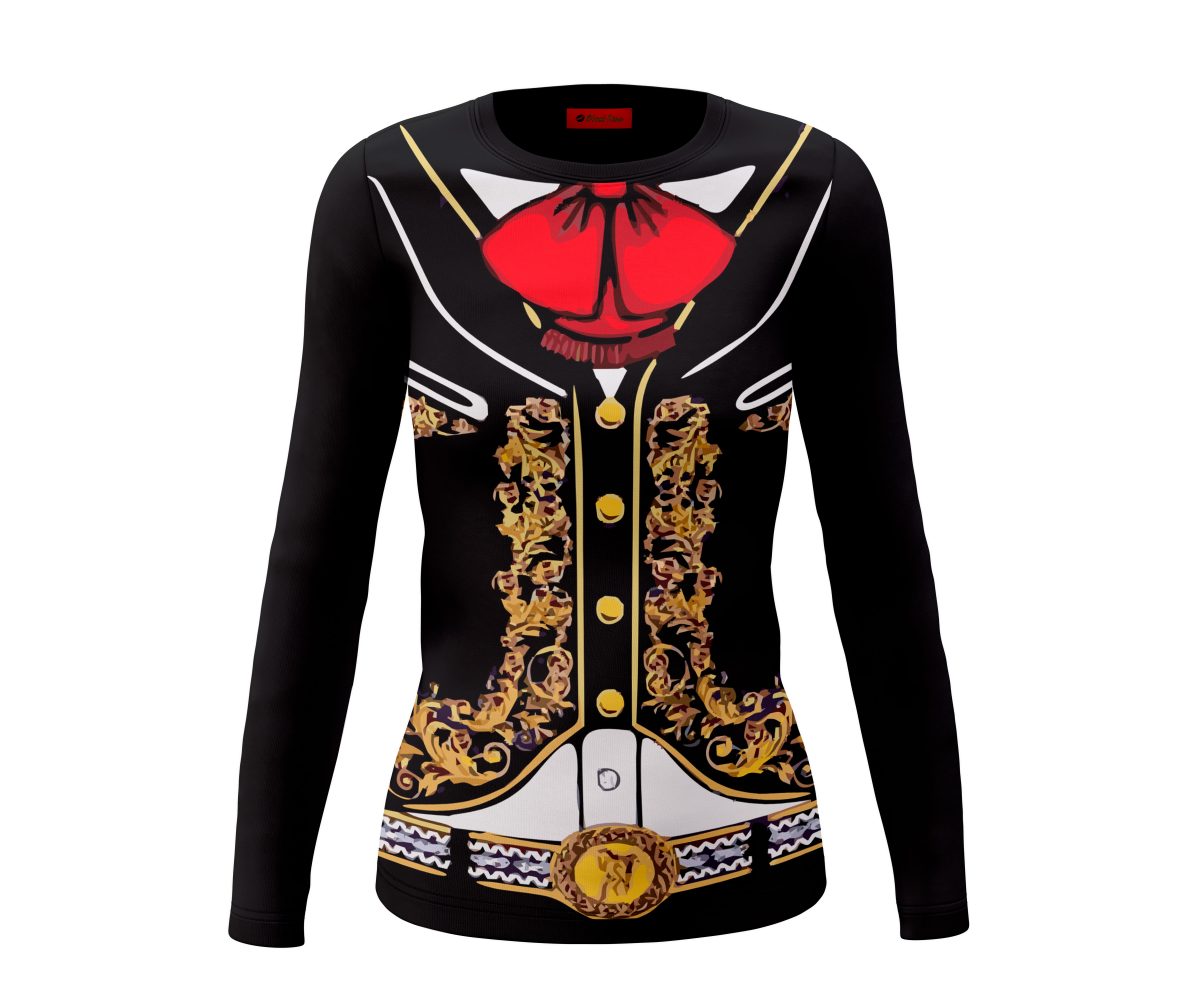 Playera Dama Manga Larga Traje Mariachi Elegante México