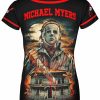 Playera Dama Manga Corta Michael Myers Halloween - Imagen 2