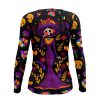 Playera Dama Manga Larga Calavera Skull Catrina Vestido Morado 140 - Imagen 2