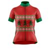 Jersey Ciclismo Manga Corta Maillot Mtb Suéter Árboles Navidad Rojo A0078 - Imagen 3