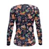 Playera Dama Manga Larga Perrito y Gatitos Navideños A0080 - Imagen 2