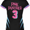 Playera Full Print Dama Pink Panther Pantera Rosa Miami - Imagen 2