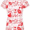 Playera Full Print Dama Te Amo Besos C0069 - Imagen 2