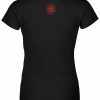 Playera Full Print Dama Cráneo Rojo C0057 - Imagen 2