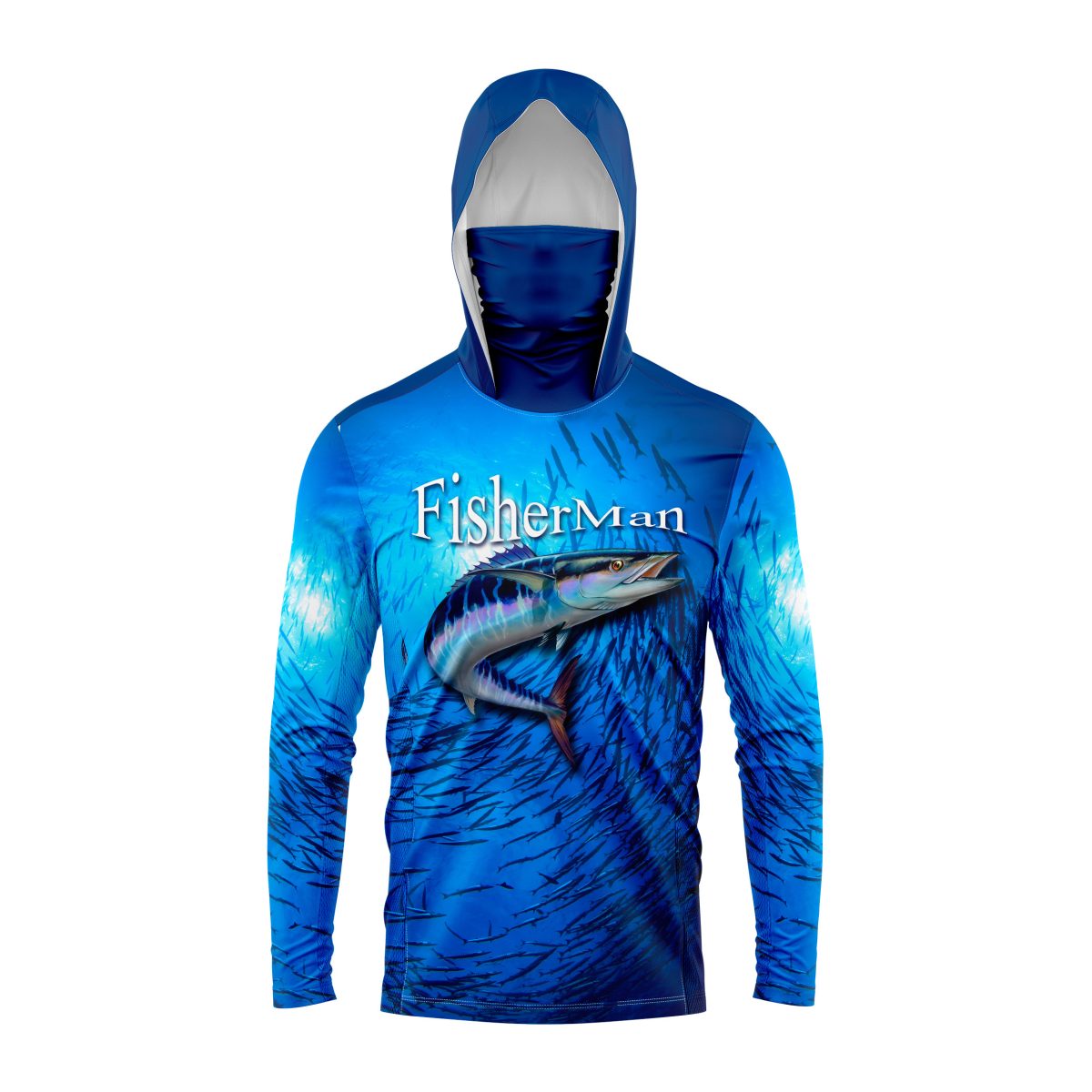 Jersey con Gorro y Bandana Pesca Fisherman Banco de Peces