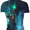 Playera Caballero Manga Corta Tláloc Dios del Trueno A0111 - Imagen 2