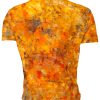 Playera Caballero Manga Corta Mictlantecuhtli Óleo Naranja A0114 - Imagen 2