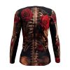 Playera Dama Manga Larga Esqueletos con Rosas A0124 - Imagen 2