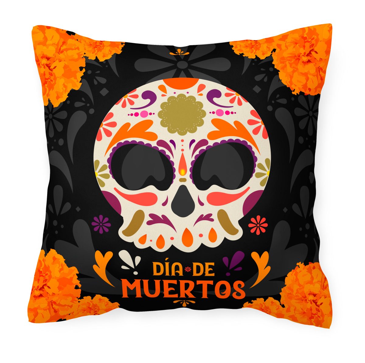 Cojín Día de Muertos Calaverita Cempasuchil C0079